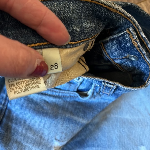 Rag & Bone Crop Jeans Ensenada Wash Raw Hem 28 - Picture 5 of 8